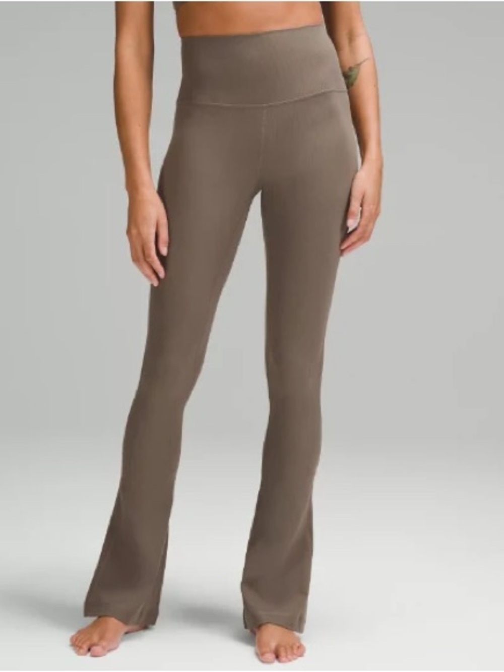 Lululemon Sz 2 Align Flare Khaki Green Athleisure Outdoor Leggings